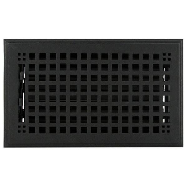 Shop Signature Hardware 917441 6 10 Mission Iron Floor Register 6 X 10 Black Powder Coat Overstock 27156071