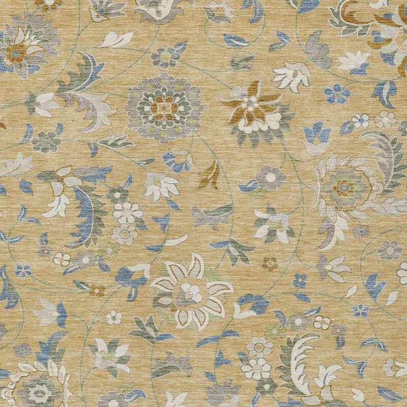 HomeRoots Floral Transitional Rectangle Outdoor Rug