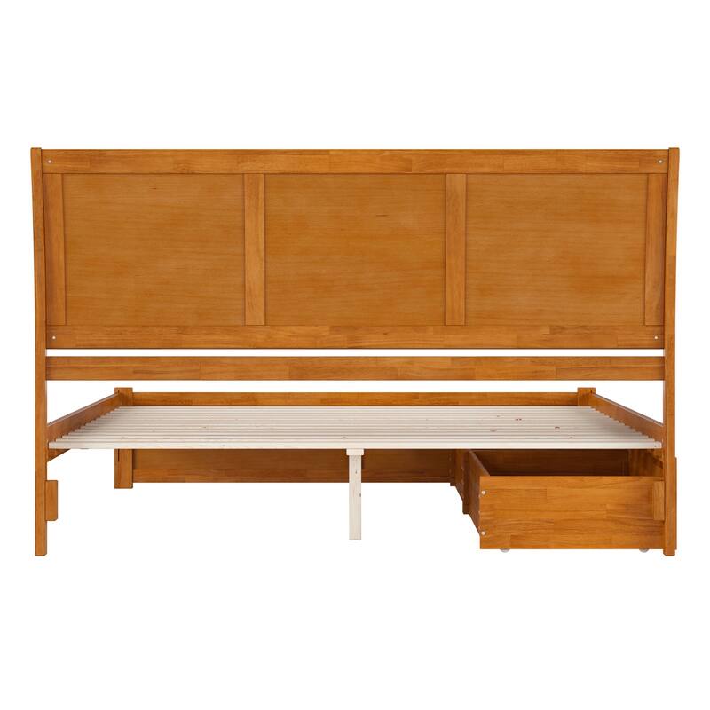 Portland Platform Bed with Footboard and Storage Drawers