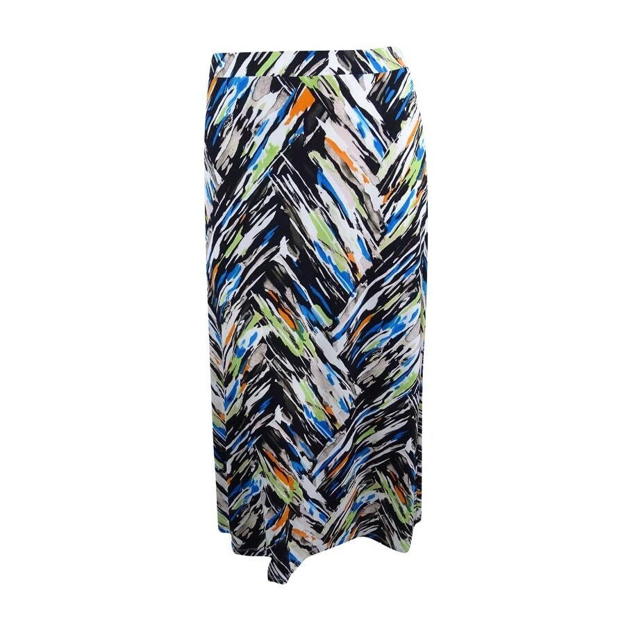 plus size knit maxi skirt