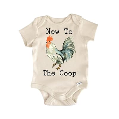 Farm Barn Chicken Rooster - Baby Boy Girl Clothes Infant Bodysuit Funny Cute Newborn