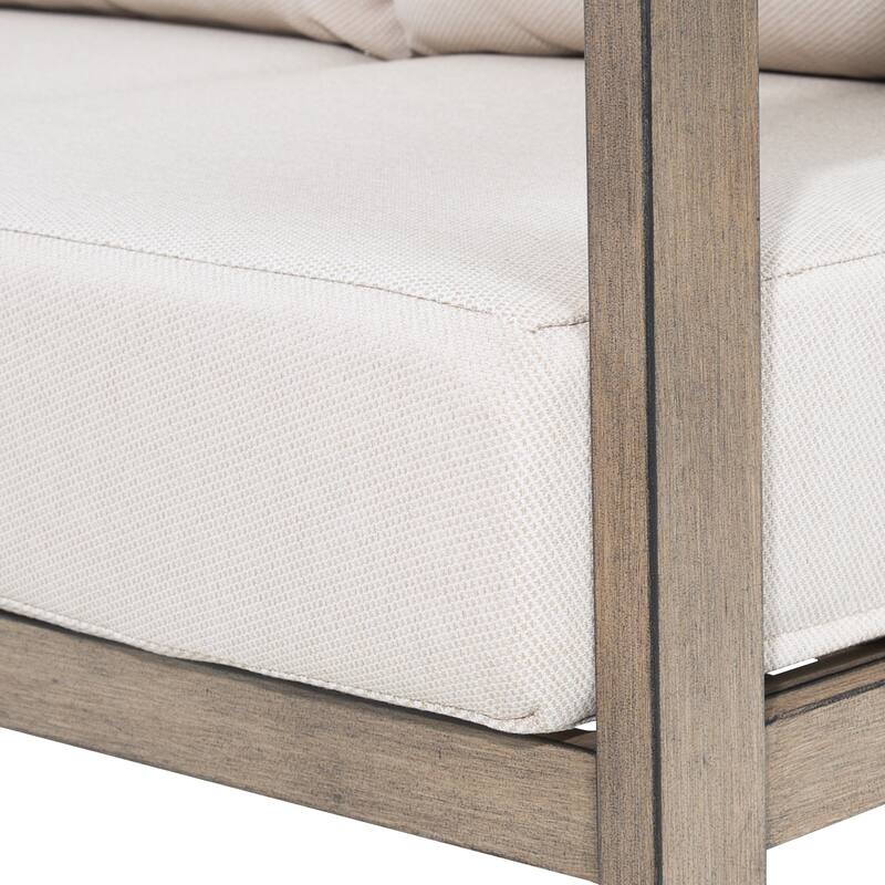 Patio Aluminum Sofa Set With Olefin Cushions