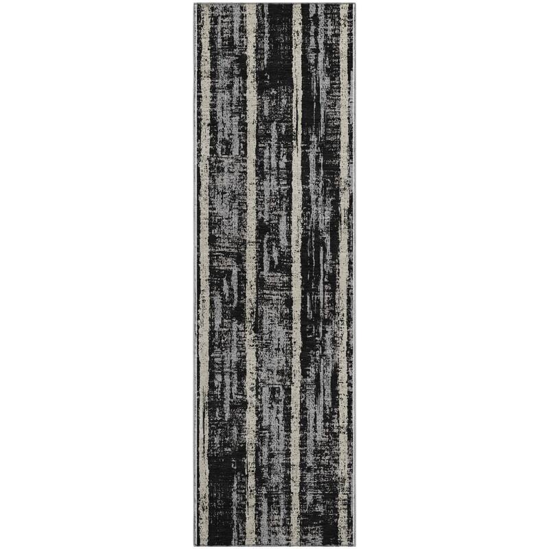 Premium Washable Super Soft Stripe Abrash Mayfield Rug