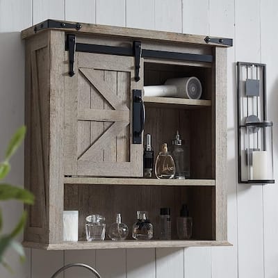 Farmhouse Bathroom Wall Cabinet, Medicine Cabinet, Storage Cabinet