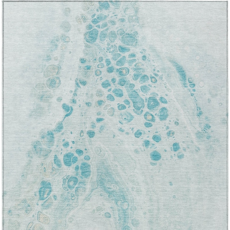 HomeRoots Abstract Transitional Rectangle Outdoor Rug