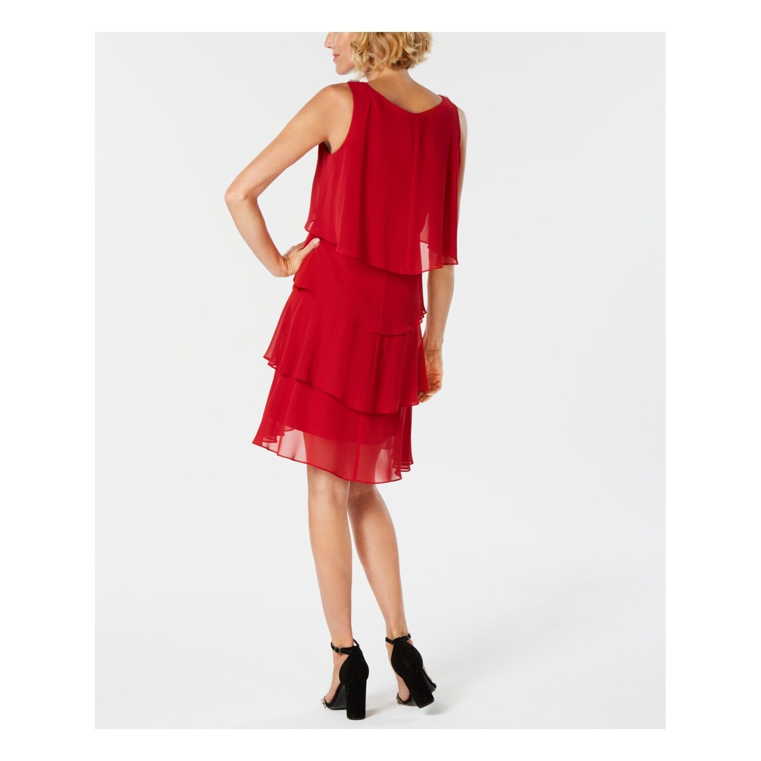 Red cocktail dress size 16 Clearance