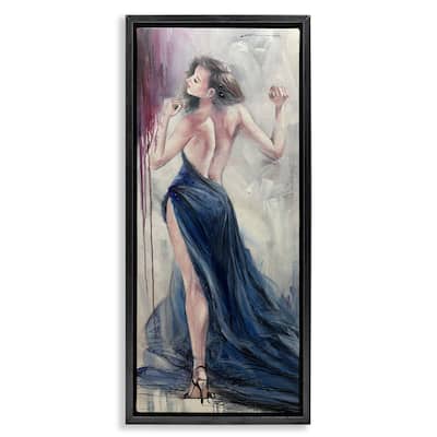 Stupell Trendy Elegance Visage Framed Floater Canvas Wall Art Design By Lucille Lee