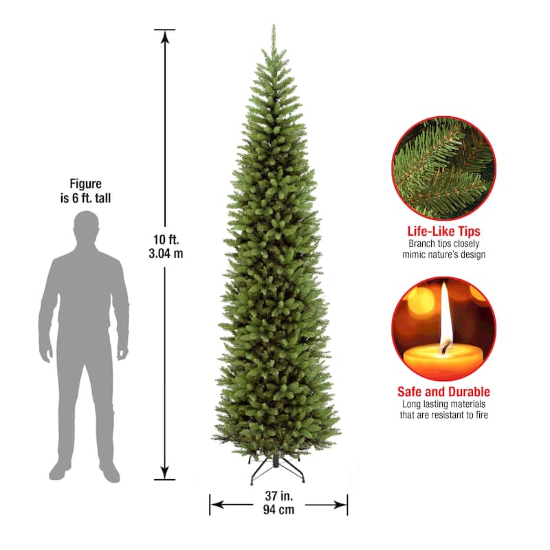 National Tree Company 10 ft. Kingswood Fir Pencil Tree - 10 Foot