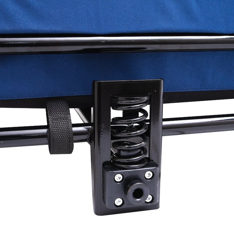 2-in-1 Bike Trailer & Push Cart for Pets, Detachable Bike Hitch & Push Handle Included, Non-Slip Floor, Holds Pets Up to 88 lbs