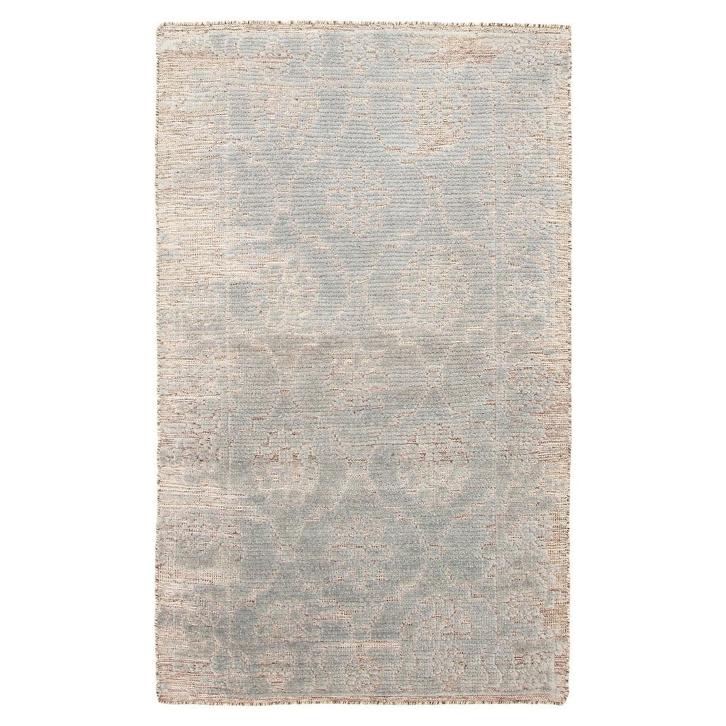 ECARPETGALLERY Hand-knotted Tangier Teal Wool Rug - 2'11 x 4'11