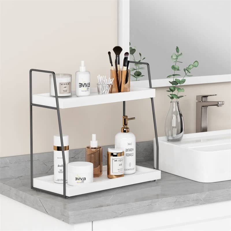 Bathroom Organizer Countertop - 6.7"D x 14.4"W x 14"H