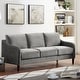 preview thumbnail 10 of 11, Trapper Contemporary Fabric Sloped Arms 2-Piece Sofa Set by Furniture of America