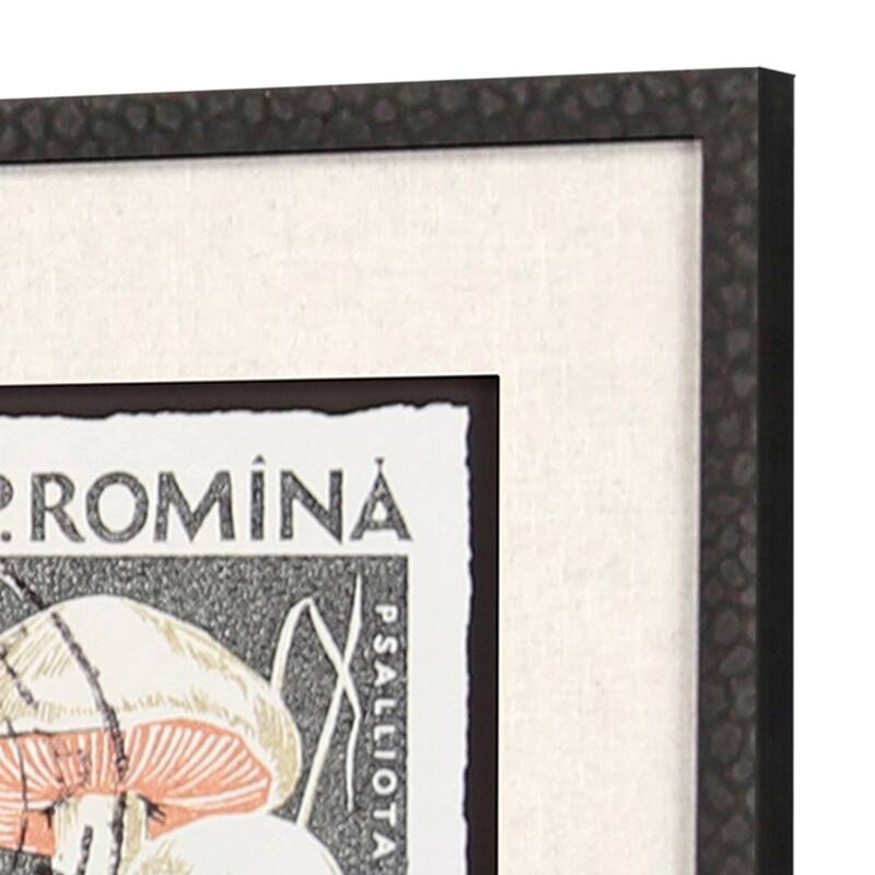 Vintage Stamps II S/3 Framed Art Exclusive Giclee Under Glass