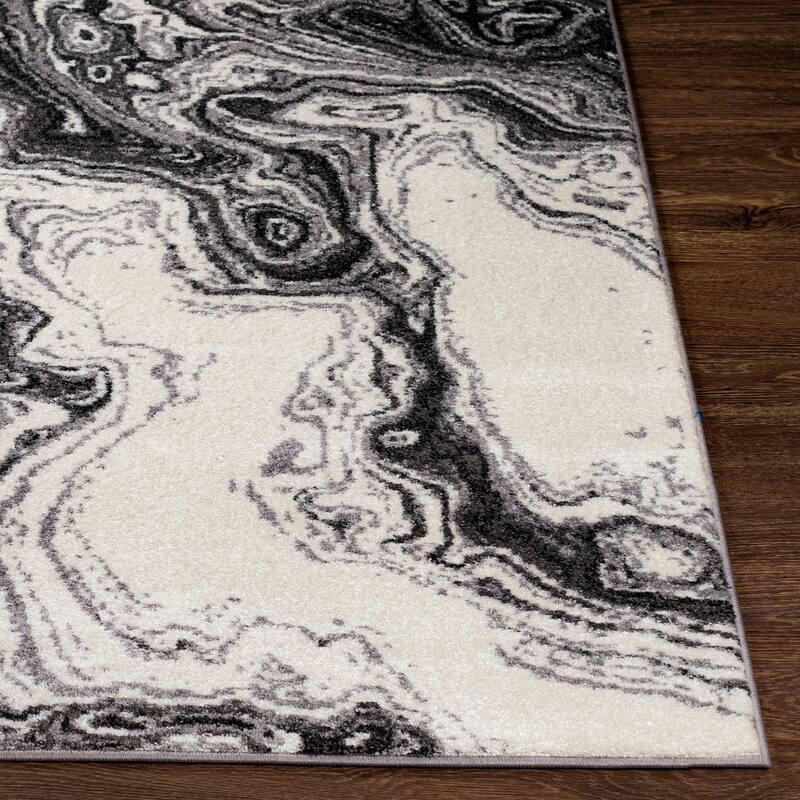 Madeline Mystic Black & Grey Area Rug