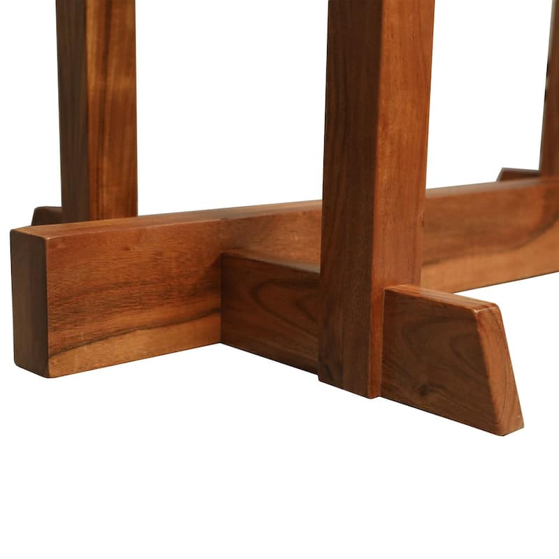 Rectangular Acacia Wood Dining Table - 48" - Golden Brown