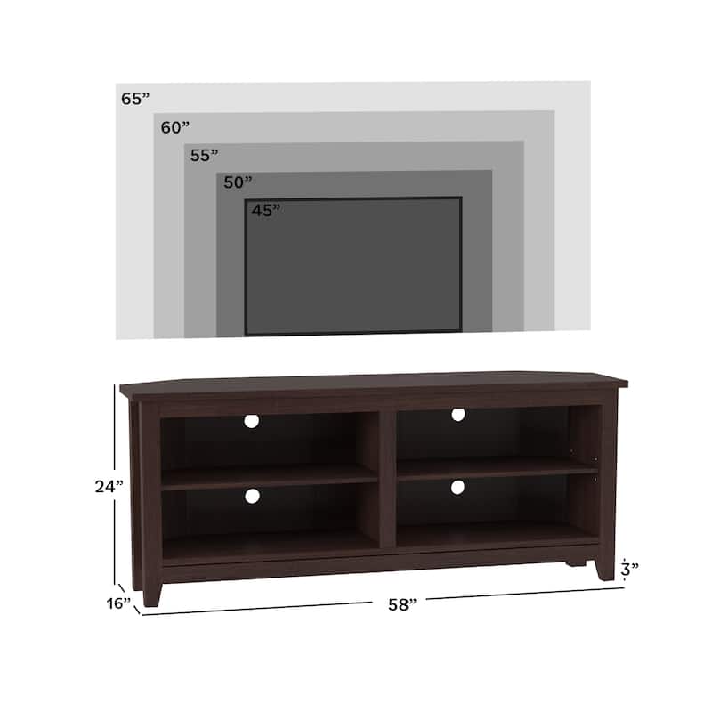 Middlebrook Ogden 58-inch Corner TV Stand