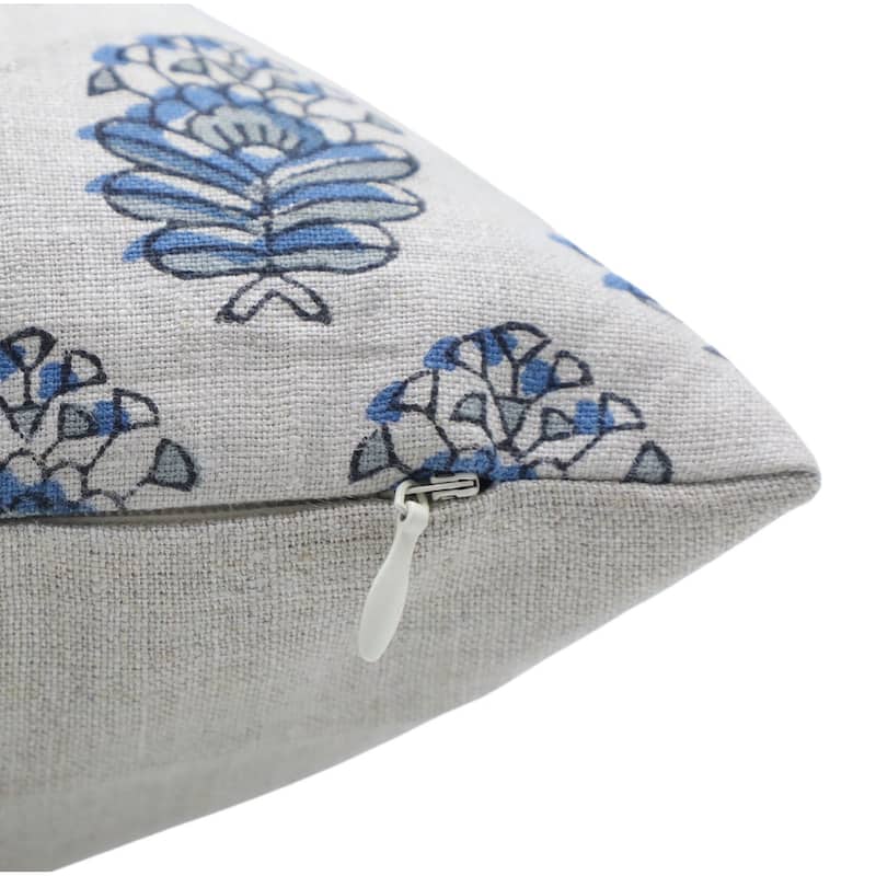 Fabdivine Linen Bohemian Block print pillow Cover