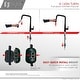 preview thumbnail 38 of 39, STYLISH Kitchen Sink Faucet Single Handle Pull Down Dual Mode Lead Free - Faucet Height: 17" | Spout Height: 9 1/2"