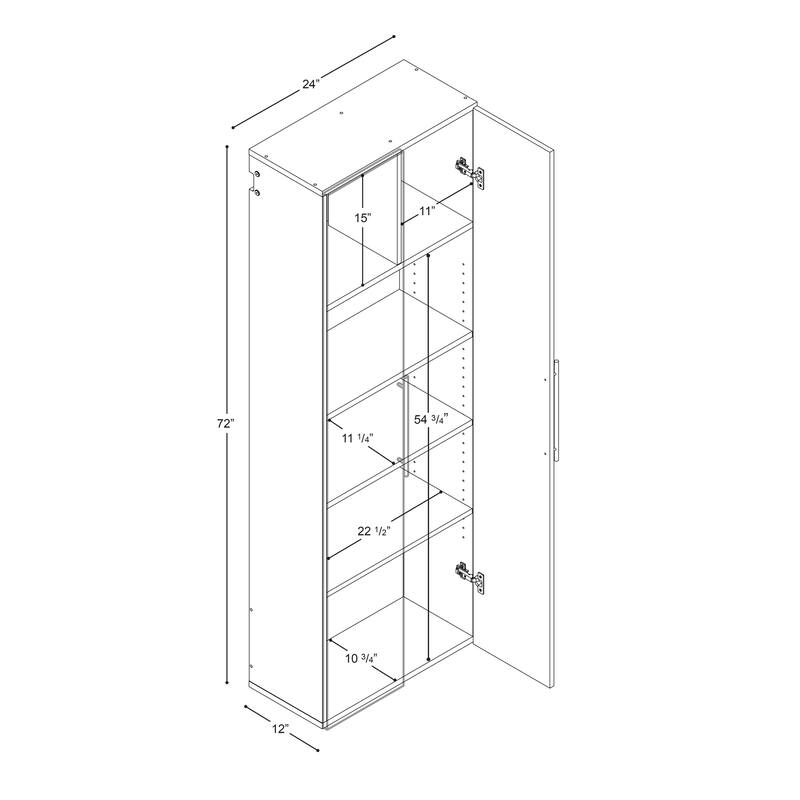 Prepac HangUps 24-inch Large Storage Cabinet