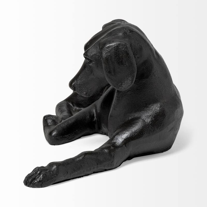 Czar Black Metal Labrador Retriever - 11.0L x 6.8W x 4.8H