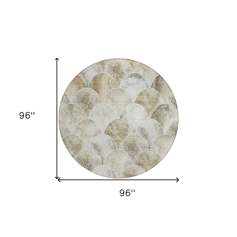 HomeRoots Abstract Transitional Rectangle Outdoor Rug