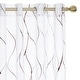 preview thumbnail 17 of 38, Deconovo Sheer Voile Line Grommet Curtain Pair(2 Panel)