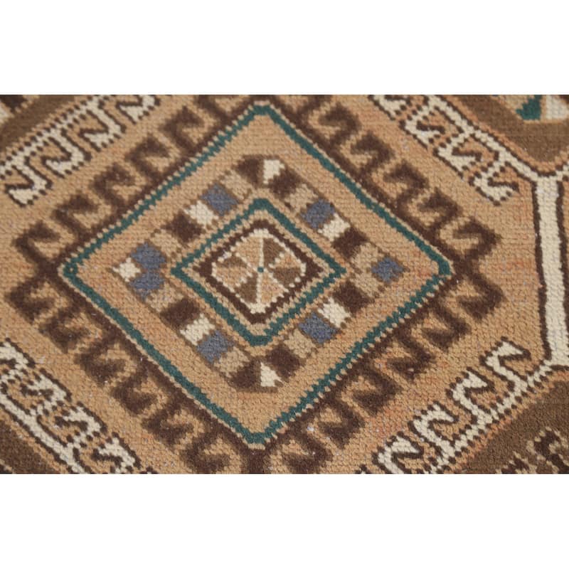 Peach Bakhtiari Persian Vintage Area Rug Hand-Knotted Wool Carpet - 4'5"x 7'3"