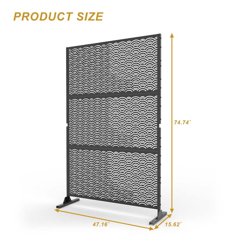 Free Standing Decorative Outdoor Privacy Screen
