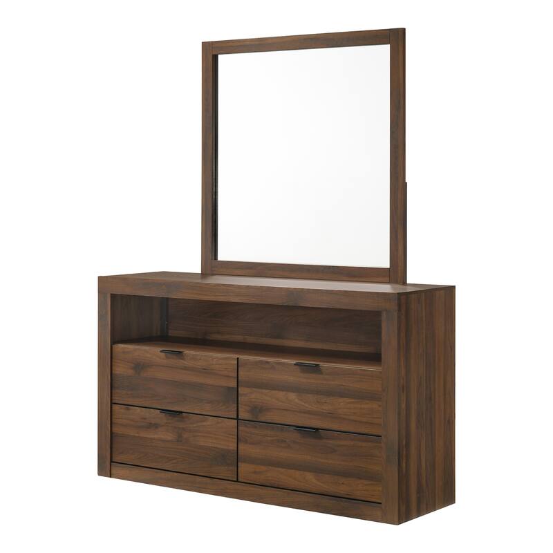 Furniture of America Merro Modern 6-Piece Solid Wood Bedroom Set