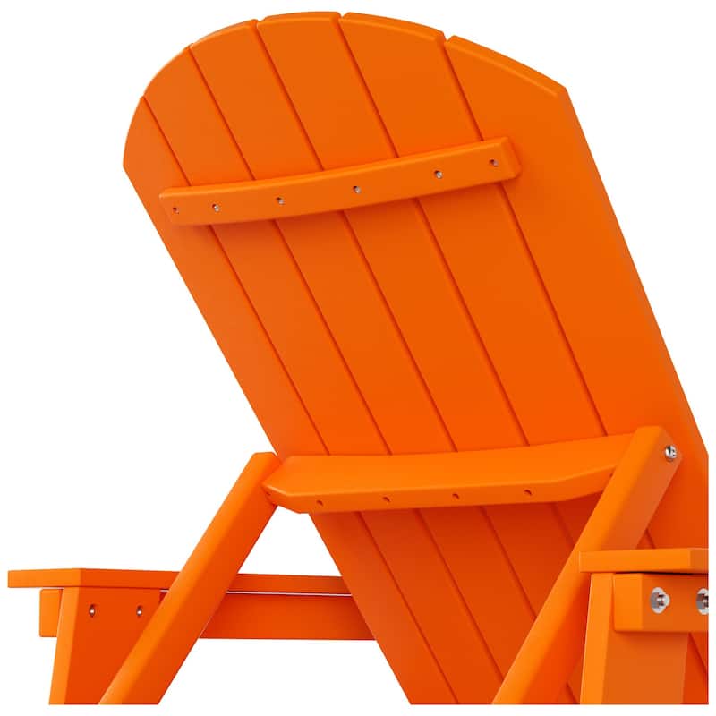Polytrends Altura Poly Eco-Friendly All Weather Reclining Chaise Lounge with Arms