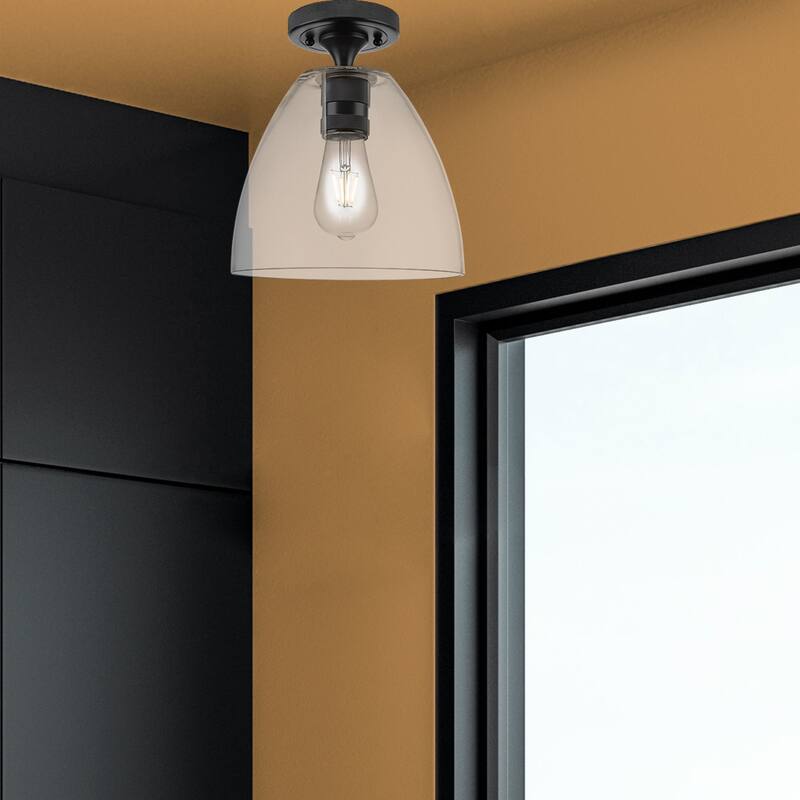 Innovations Lighting 434-1F-GBD-92 Crown Point 9" Wide Semi-Flush