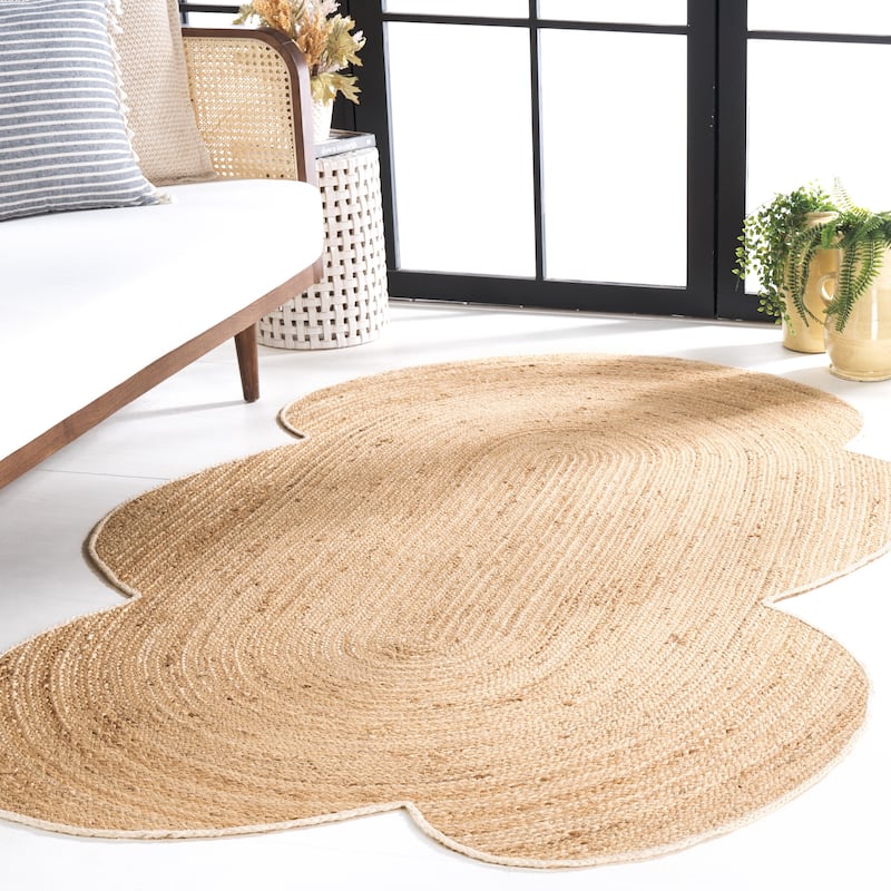 SAFAVIEH Handmade Natural Fiber Narmila Farmhouse Jute Rug - 5' x 8' - Natural - 5' x 8'