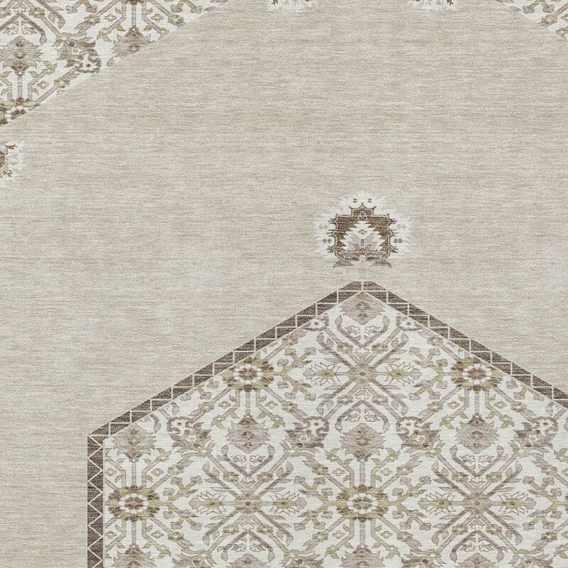HomeRoots Oriental Traditional Rectangle Outdoor Rug