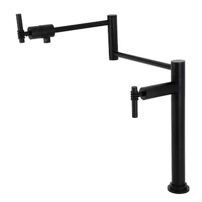 Kingston Brass Milano Two-Handle 1-Hole Deck Mount Pot Filler Faucet