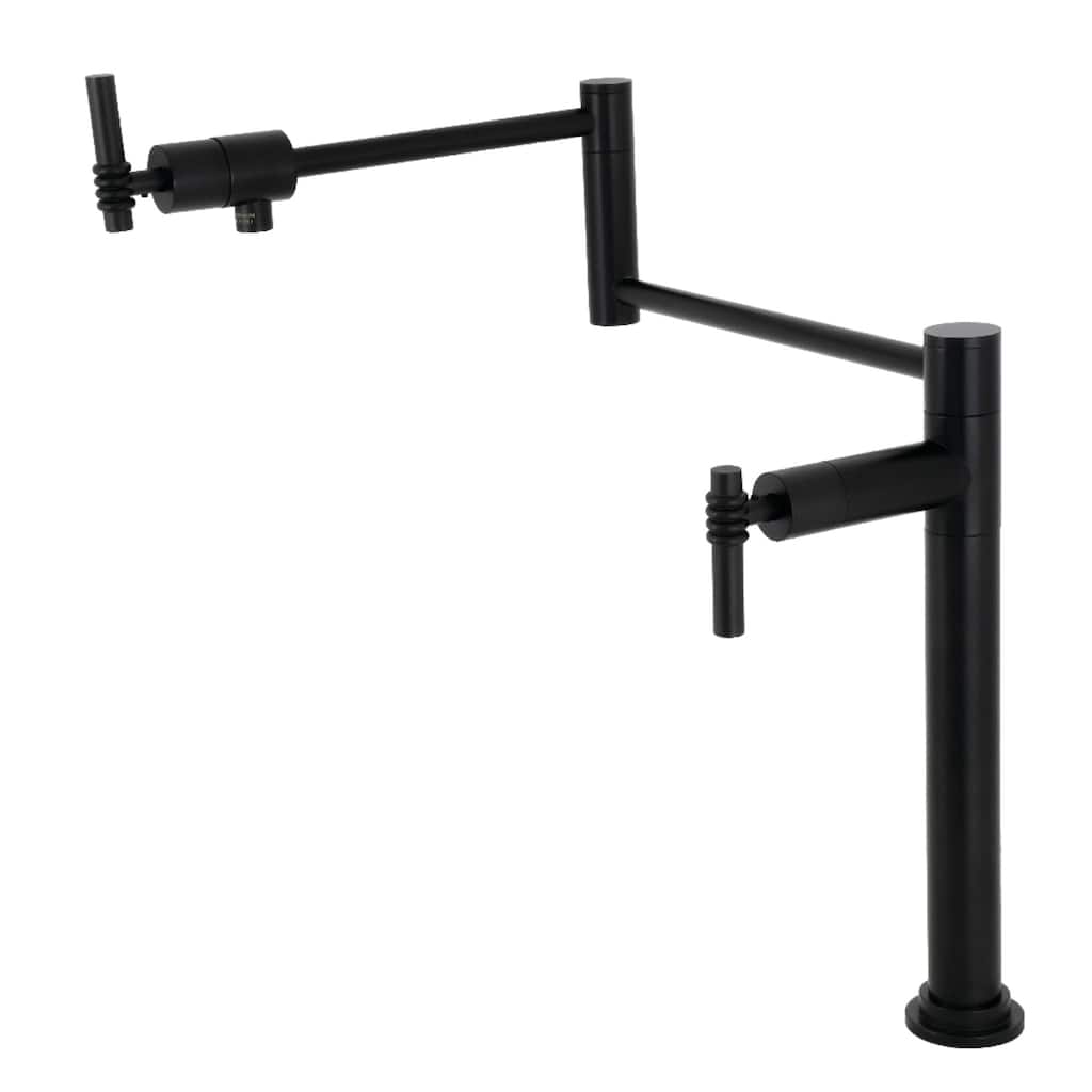 Kingston Brass Milano Two-Handle 1-Hole Deck Mount Pot Filler Faucet