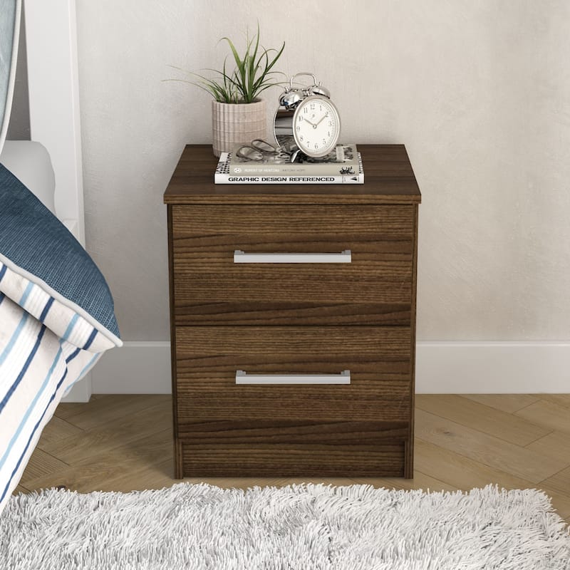 Polifurniture Juliette Modern 2 Drawer Nightstand