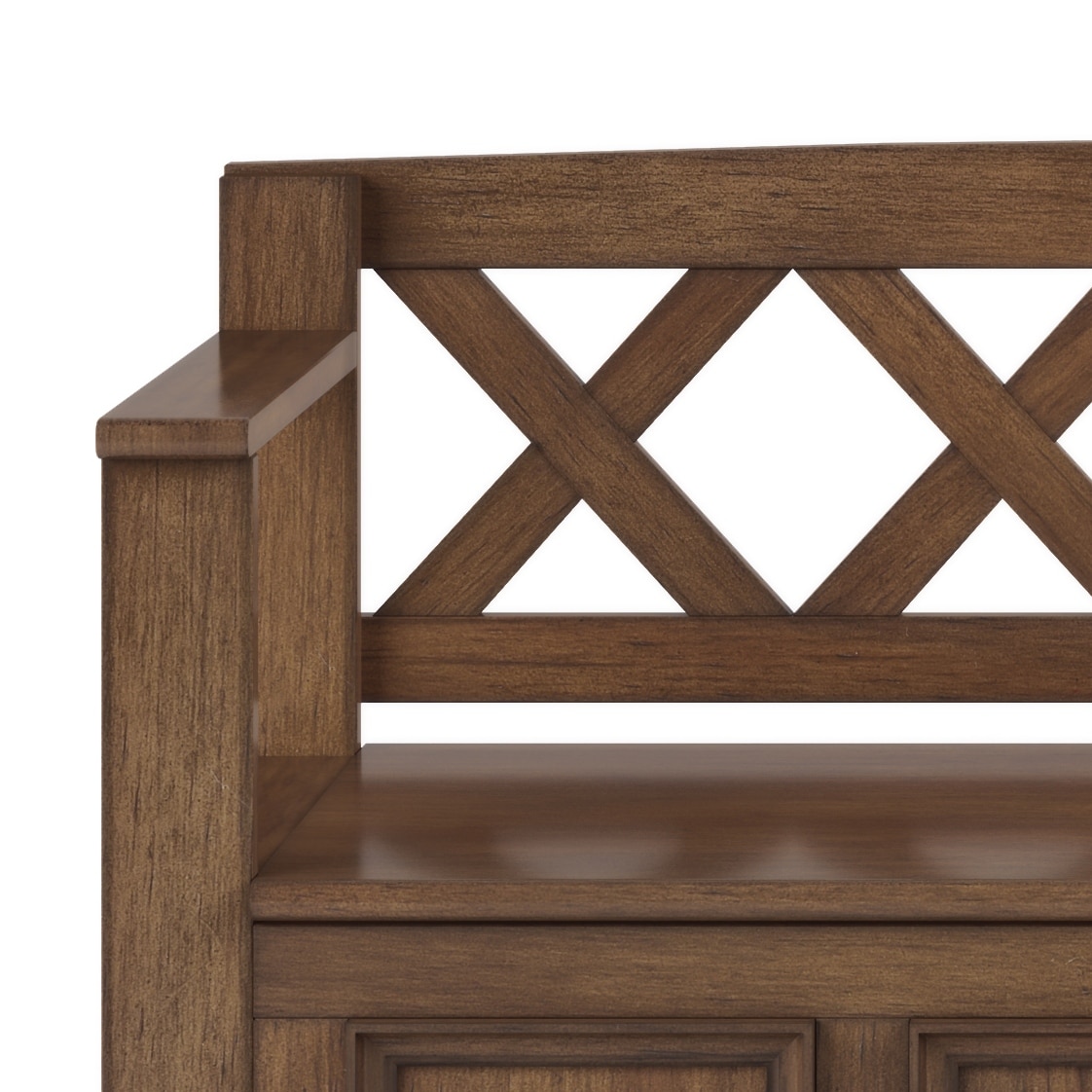 Wyndenhall halifax solid wood 48 inch wide transitional entryway sales storage bench