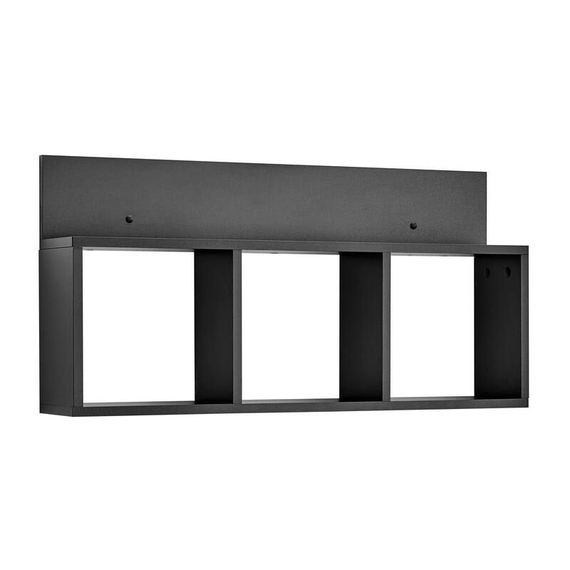 Danya B. Modern 3-Cube Floating Cubby Wall Shelf with Display Ledge