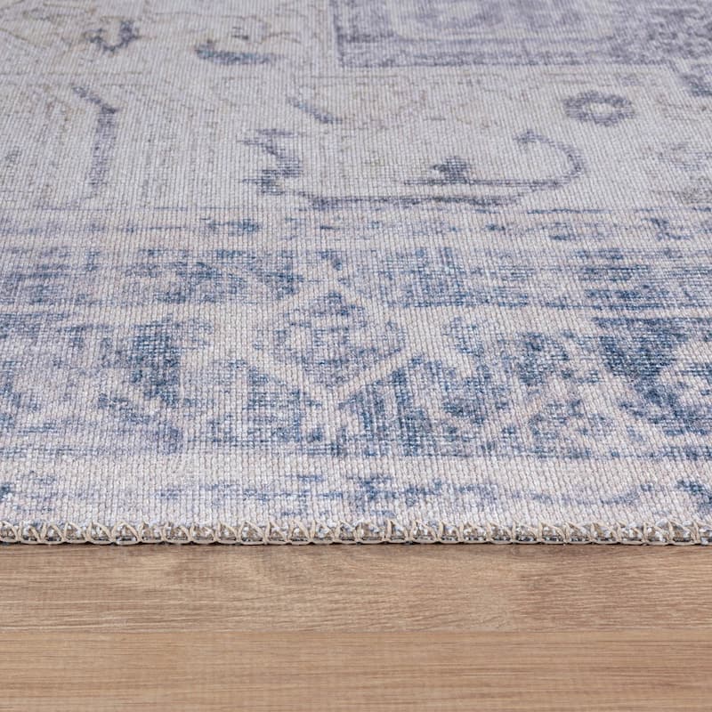 Medallion Boho Machine Washable Area Rug