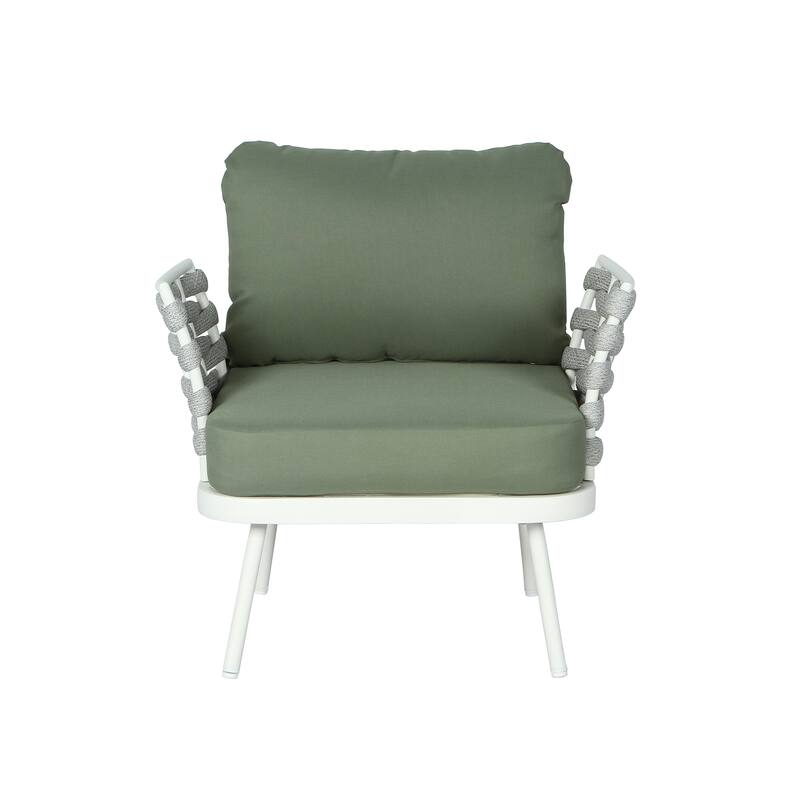 Christopher Knight Home - Langdon Patio Steel Club Chair（Set of 2）