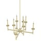 preview thumbnail 14 of 19, Hunter Briargrove Candle Chandelier - Entry, Dining Room - Glam, Transitional, Modern