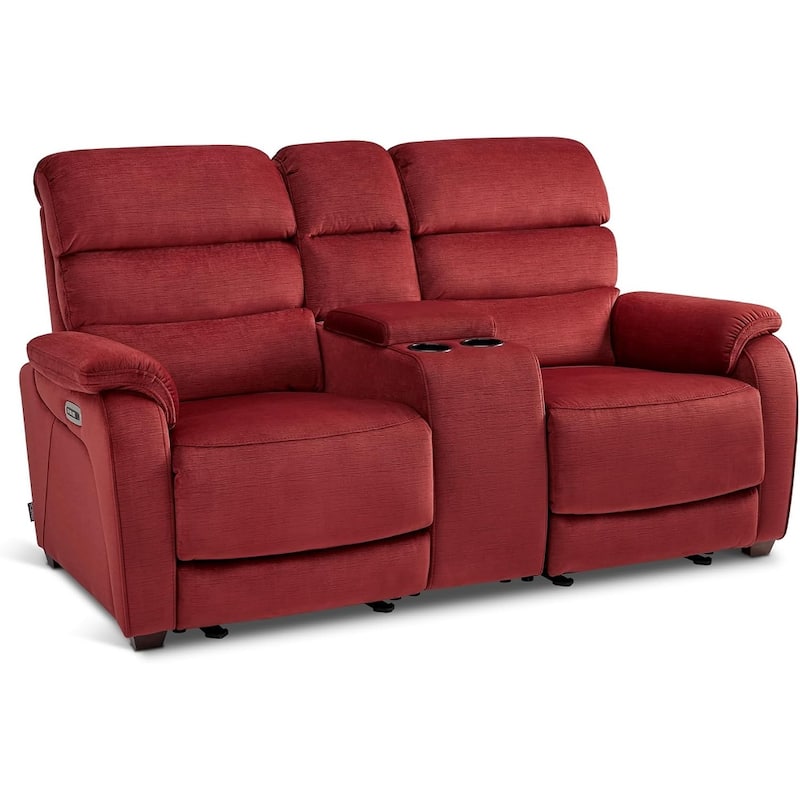 MCombo 61.6'' Wall Hugger Power Loveseat Recliner Sofa with Adjustable Headrest and USB A & C Charge Ports