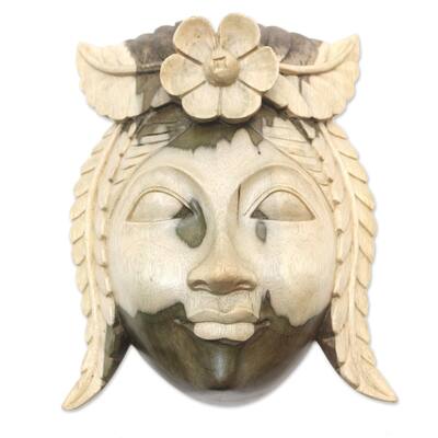 Novica Handmade Lady Rose Decorative Wood Box