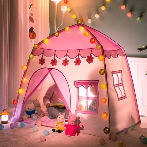 Princess Castle Play Tent for Kids Play Tent Indoor Use, Princess Girl Tent