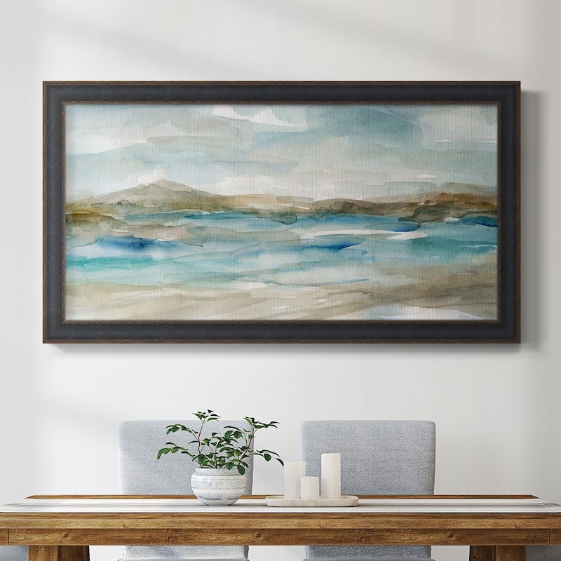 Peaceful Beach II Premium Framed Canvas- Ready to Hang
