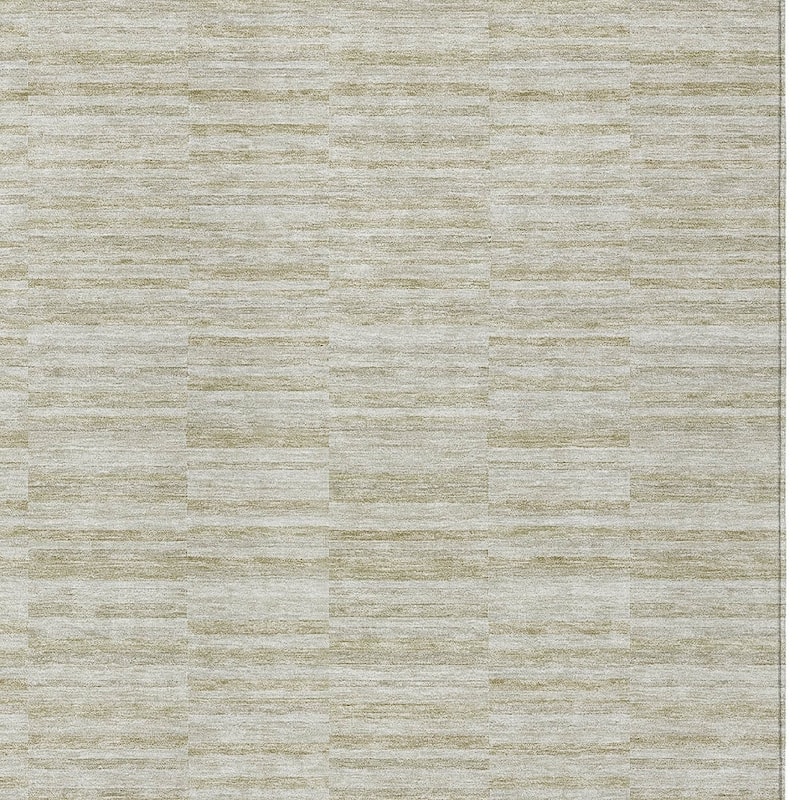 HomeRoots Striped Transitional Rectangle Outdoor Rug