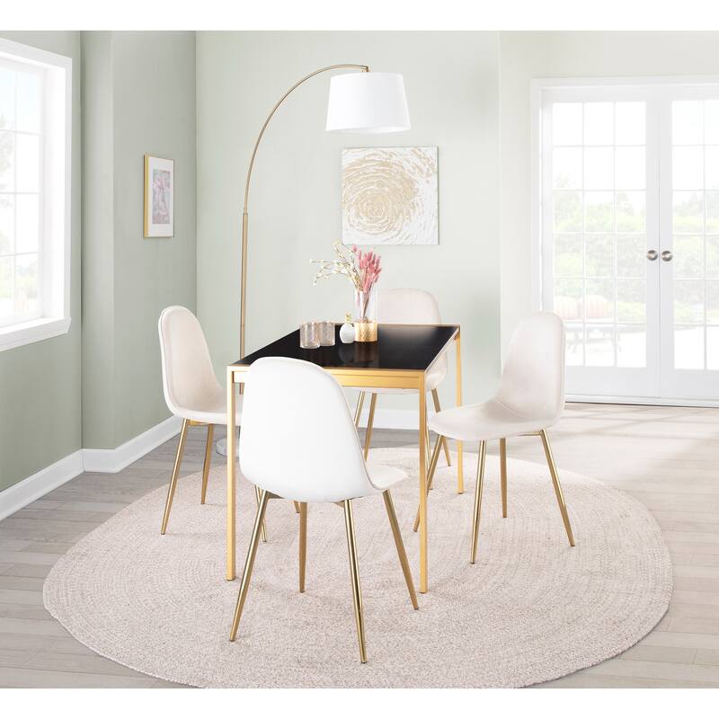 Silver Orchid Stone Gold Dining Chair - Set of 2