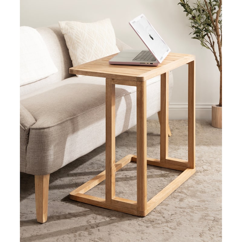 Kate and Laurel Slayton Wood C Table - 24x16x26