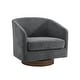 preview thumbnail 75 of 88, 31.1'' W Barrel Swivel Accent Chair (Set of 2)