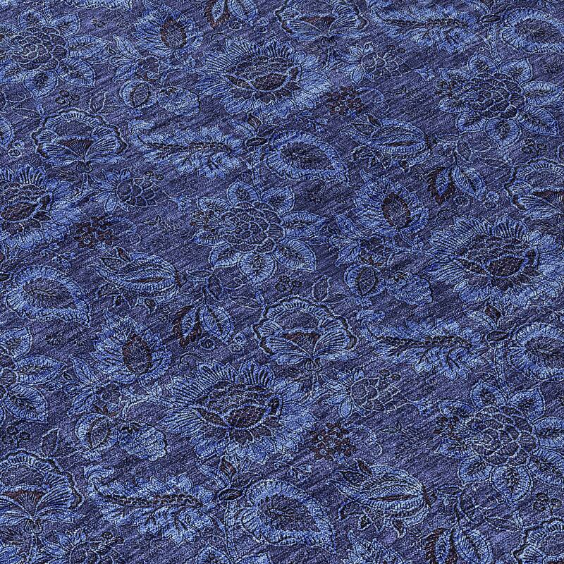 Machine Washable Indoor/ Outdoor Chantille Floral Rug
